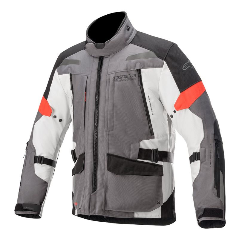 Alpinestars Valparaiso V3 Drystar Dark Gray Light Gray Red S