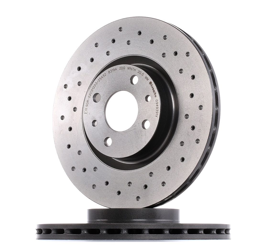 BREMBO Jarrulevyt FIAT,PEUGEOT,CITROËN 09.4939.1X 46445892,46455804,51920094 Jarrulevy 60812164,60812422,82450657,46445004,46455892,60806135,60810404