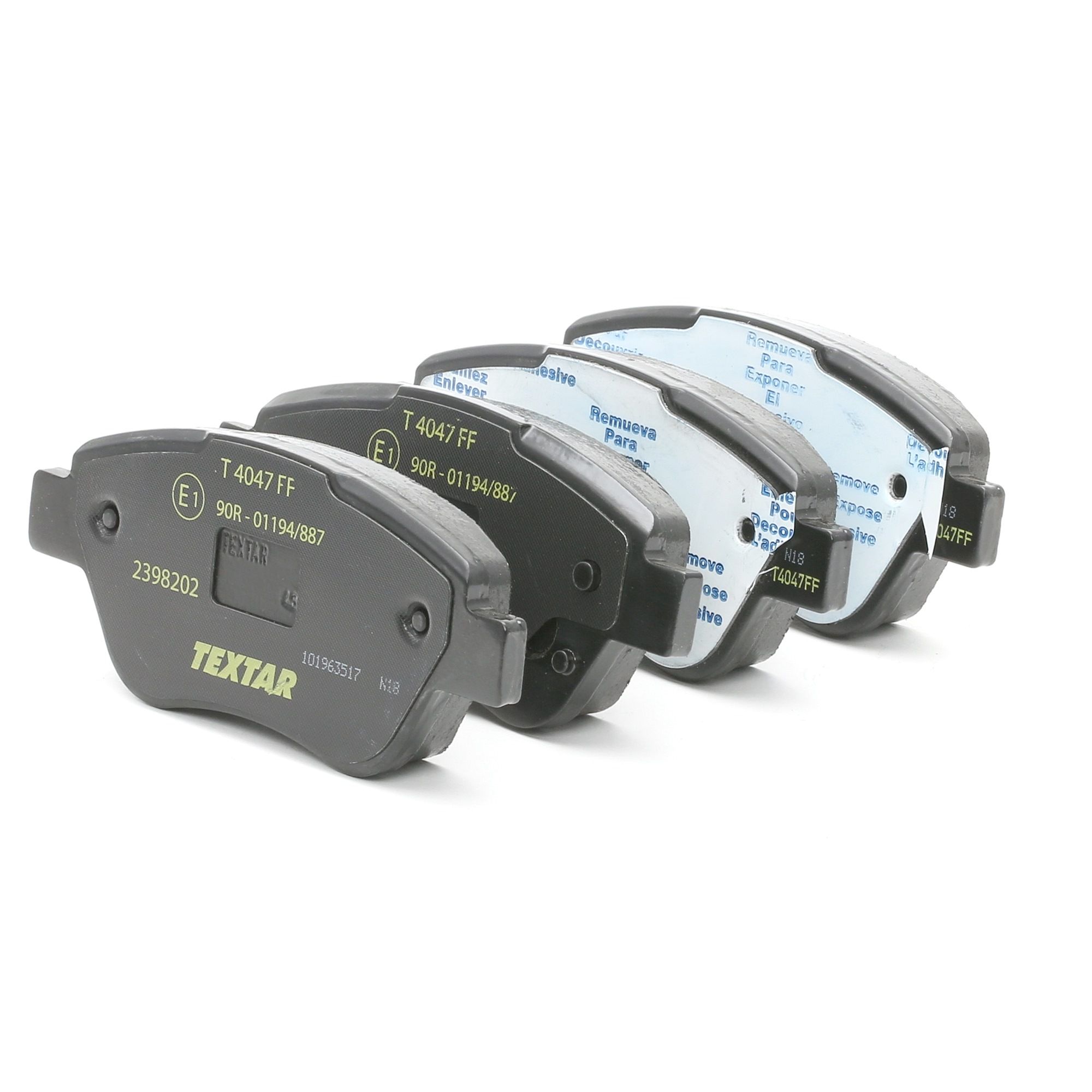 TEXTAR Jarrupalat OPEL,FIAT,GERMAN E-CARS 2398202 1605258,1605353,1605357 Jarrupalasarja,Jarrupala, Levyjarru 1605359,93167073,93169174,93169254
