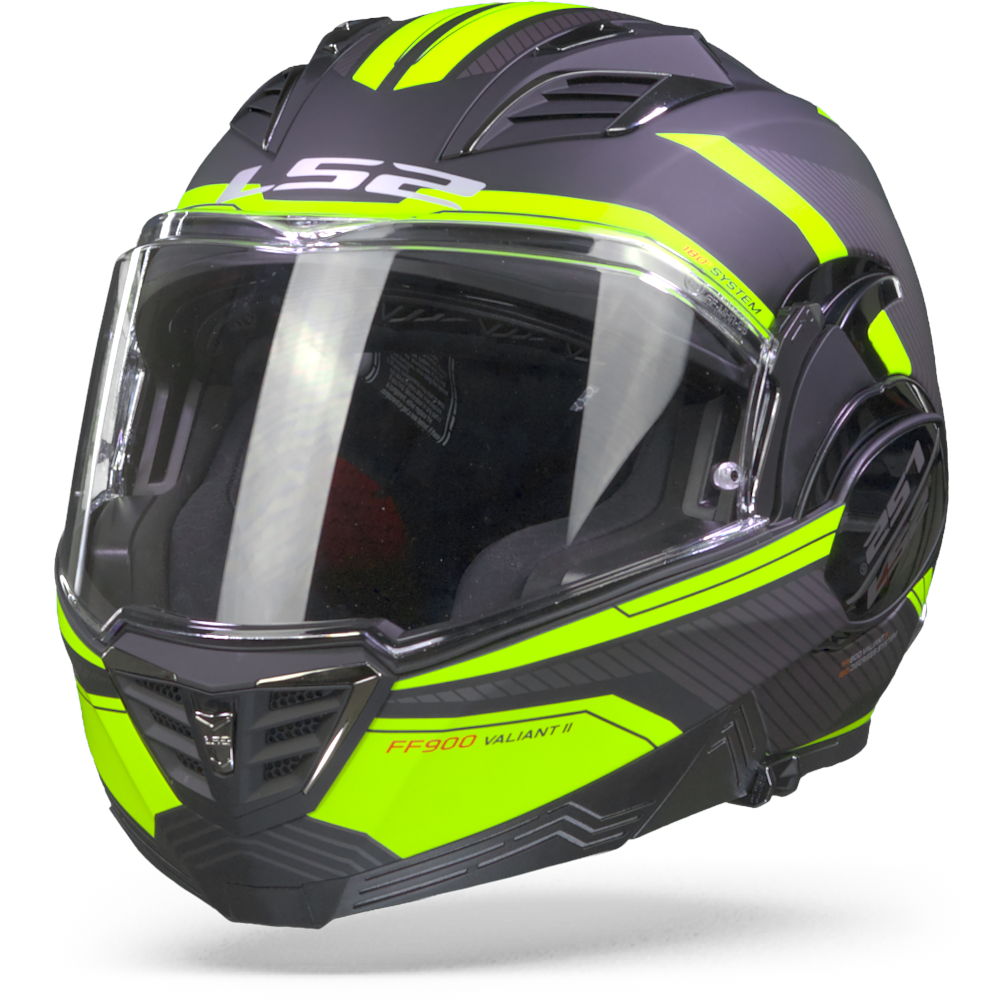 LS2 FF900 Valiant II Revo Black Hivis Yellow S