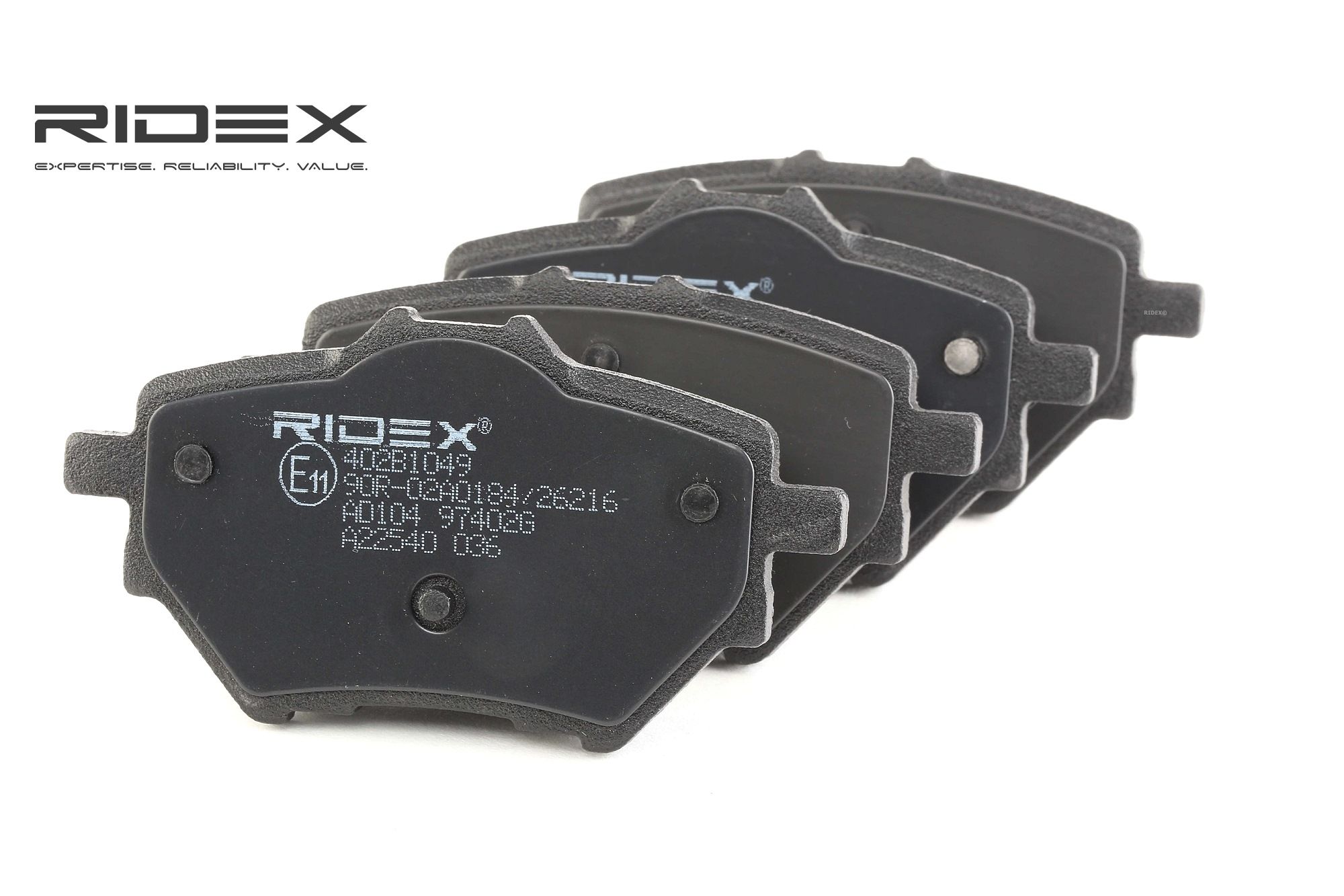RIDEX Jarrupalat OPEL,PEUGEOT,CITROËN 402B1049 1609000680,1619790880,1636413980 Jarrupalasarja,Jarrupala, Levyjarru 1609000680,95525378,1609000680