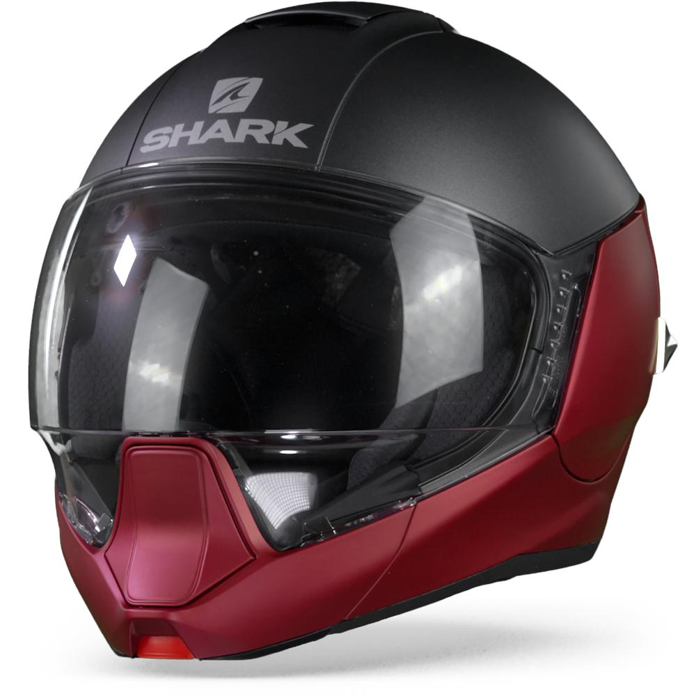 Shark Evojet RAR Dual Blank Matt Red Anthracite Red XS