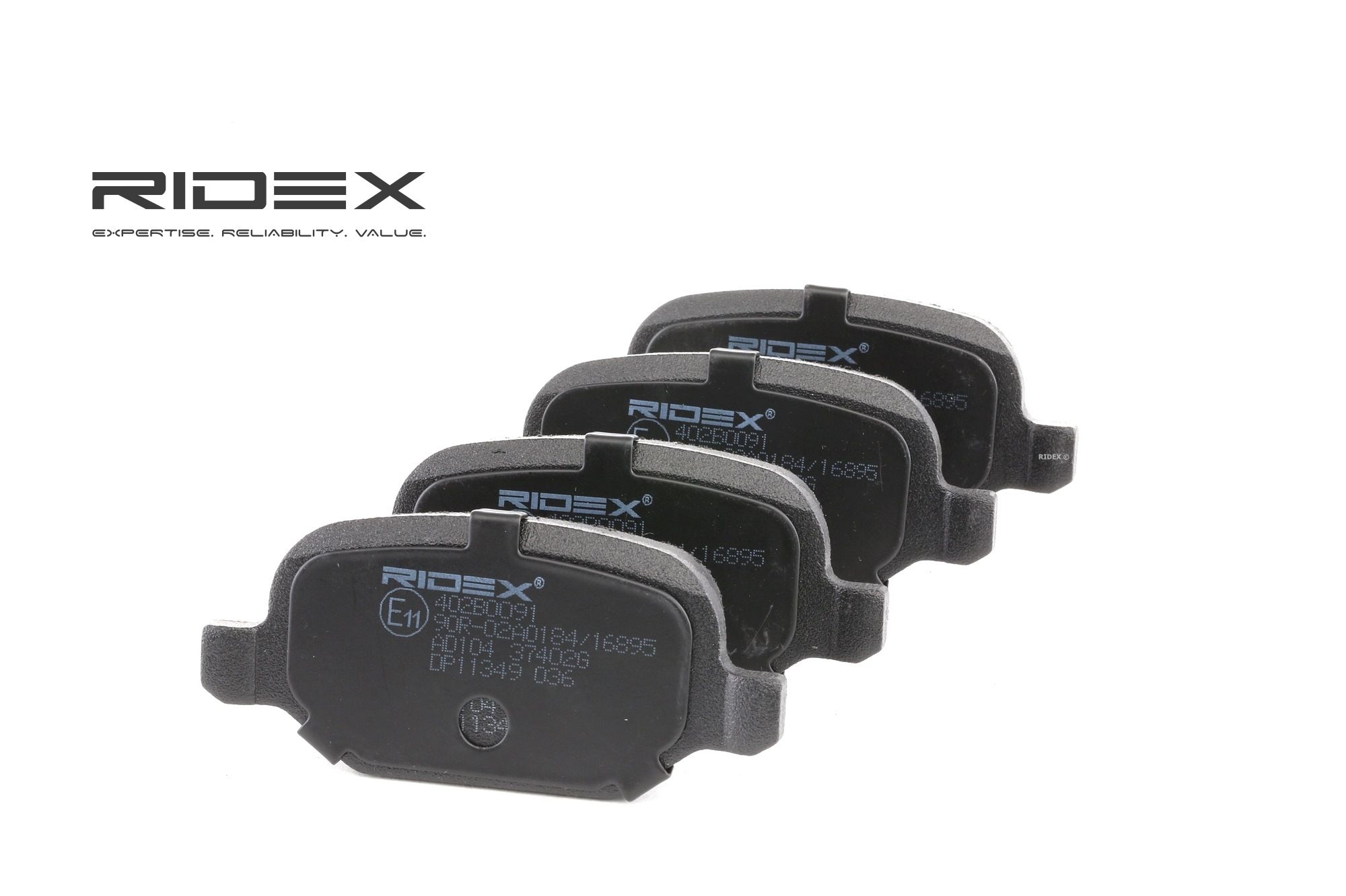 RIDEX Jarrupalat FIAT,ALFA ROMEO,LANCIA 402B0091 6001073155,71770991,71772522 Jarrupalasarja,Jarrupala, Levyjarru 77362275,77362276,77362675,77363341