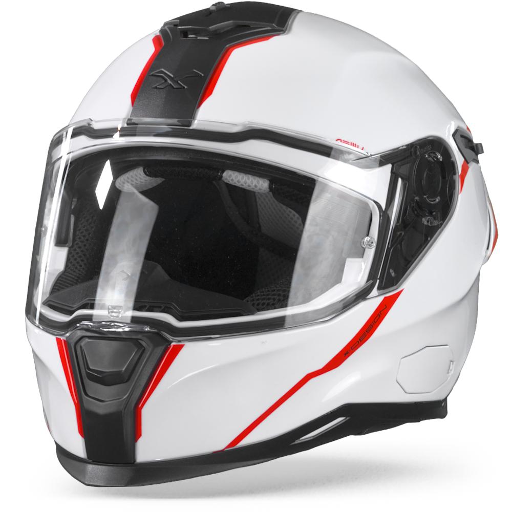 Nexx SX.100R Shortcut White Red S