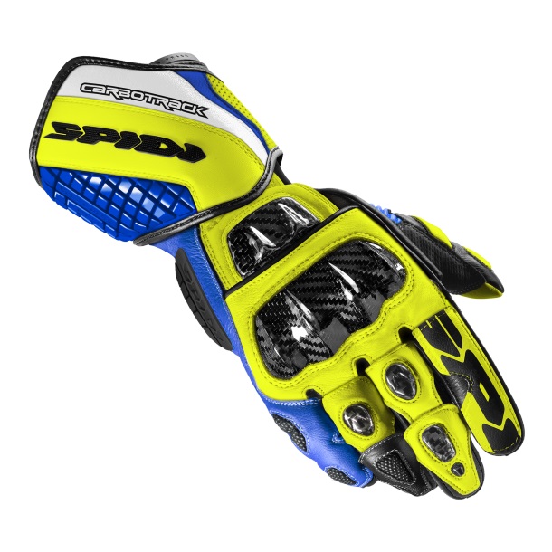 Spidi Carbo Track Evo Blue Yellow 2XL