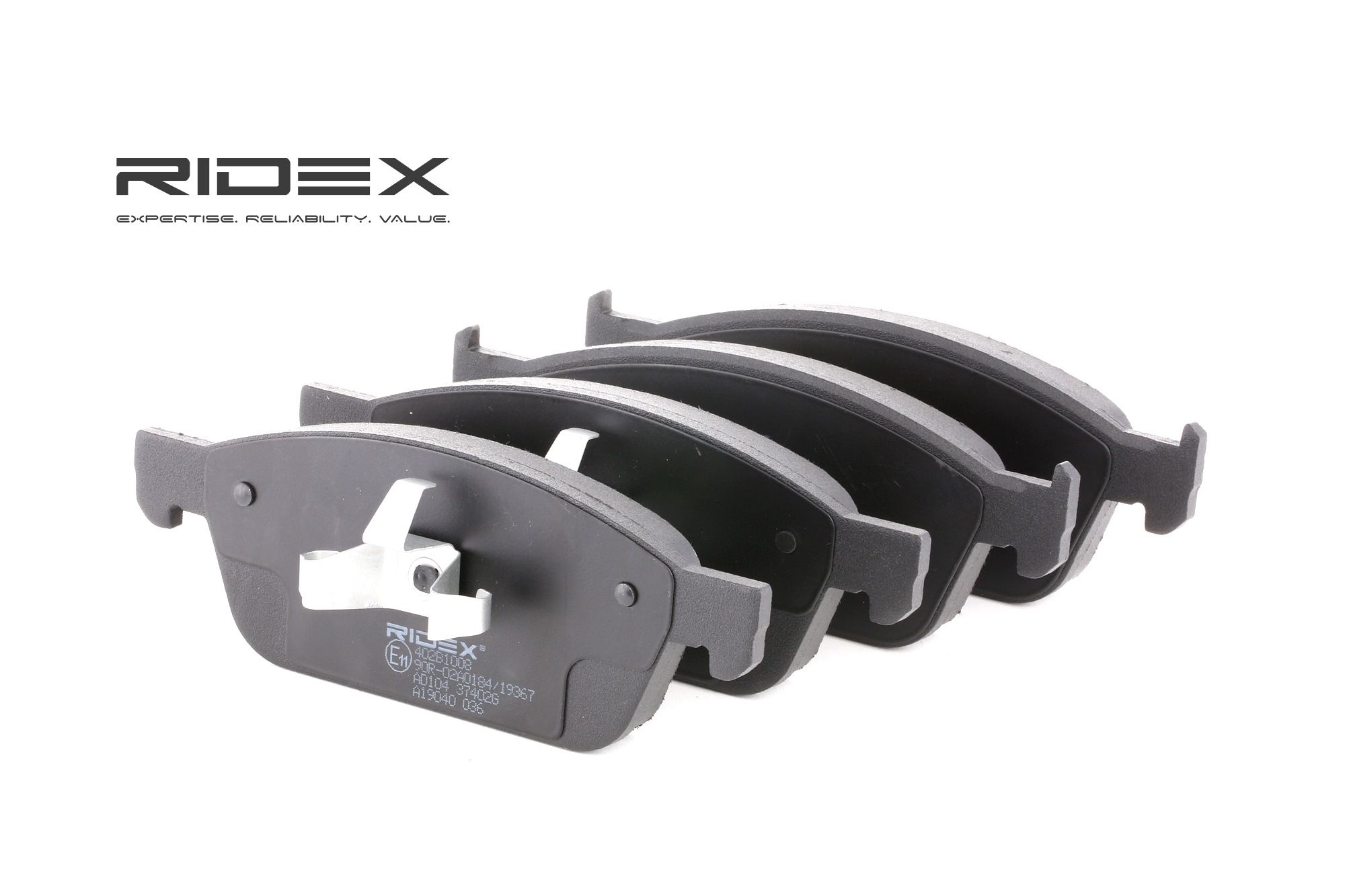 RIDEX Jarrupalat FORD 402B1008 1775091,2005900,2039733 Jarrupalasarja,Jarrupala, Levyjarru 2271968,2286735,2390587,5181461,BV612K021AC,BV612K021AD