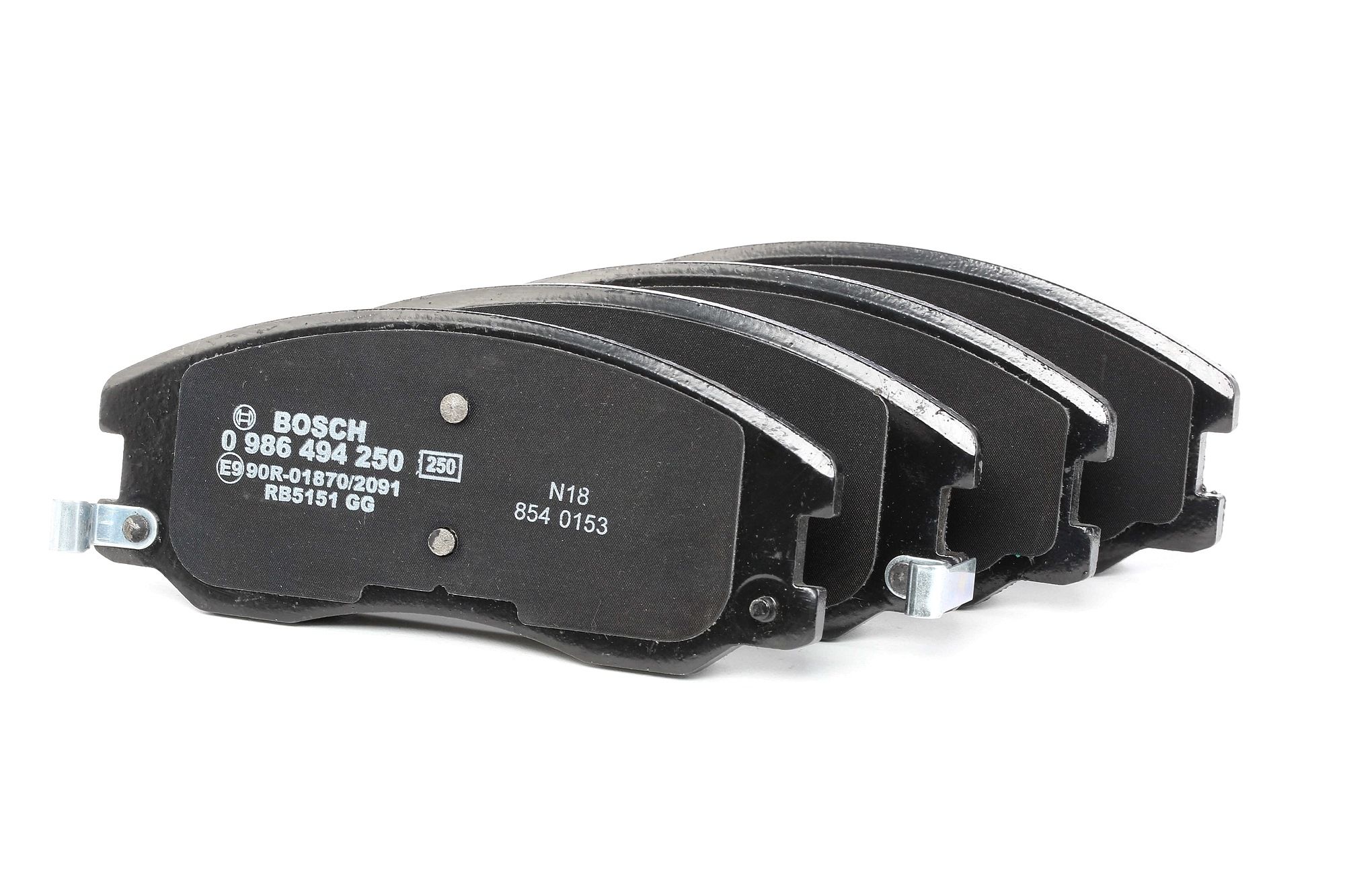 BOSCH Jarrupalat OPEL,CHEVROLET,VAUXHALL 0 986 494 250 20789468,22850989,4808861 Jarrupalasarja,Jarrupala, Levyjarru 4817764,95459512,96626069,4808861