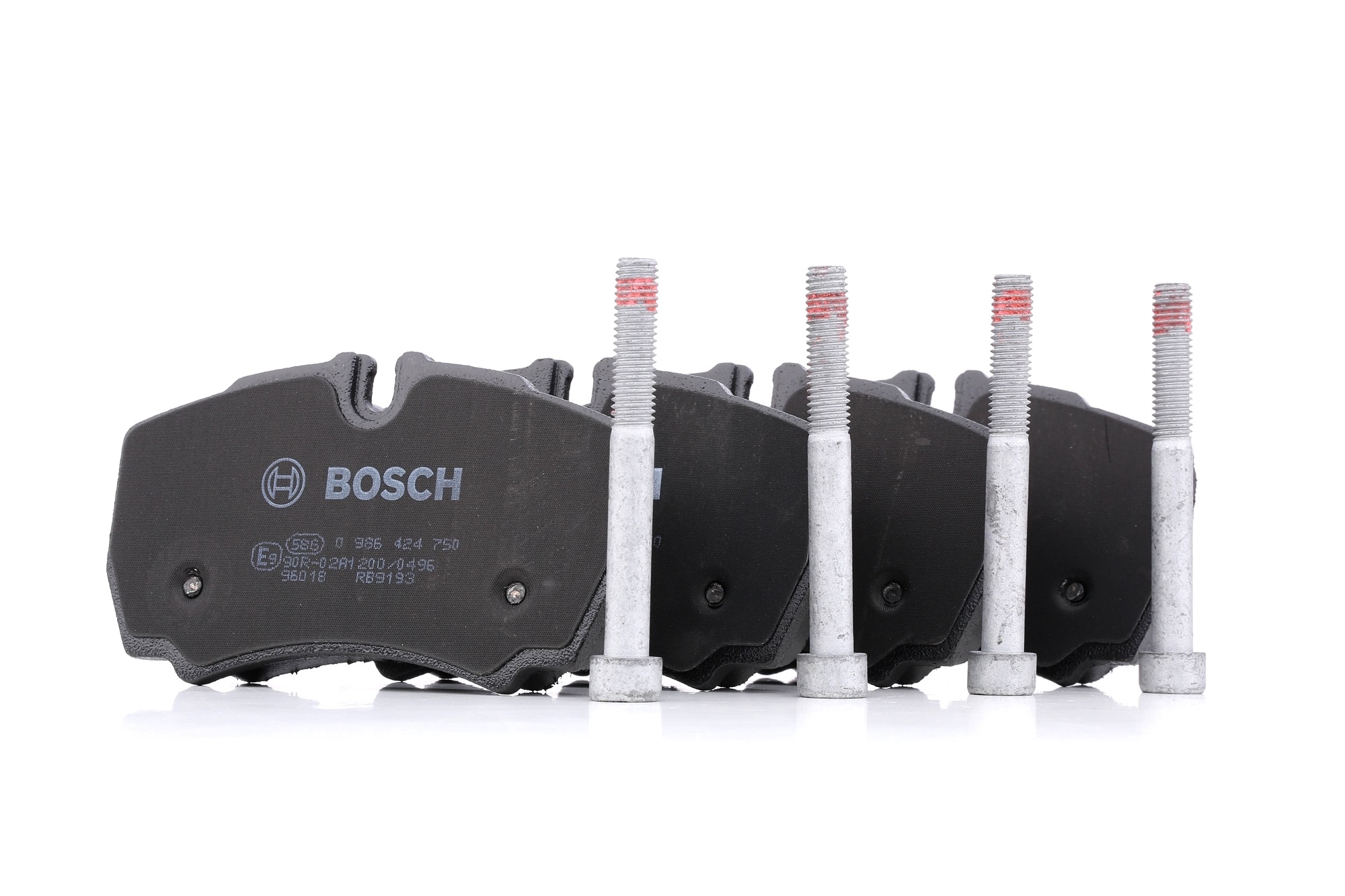 BOSCH Jarrupalat FORD,IVECO 0 986 424 750 1501265,8C1V2M008AA,2991667 Jarrupalasarja,Jarrupala, Levyjarru 42470841,42555406,42560080,42561101,42561102
