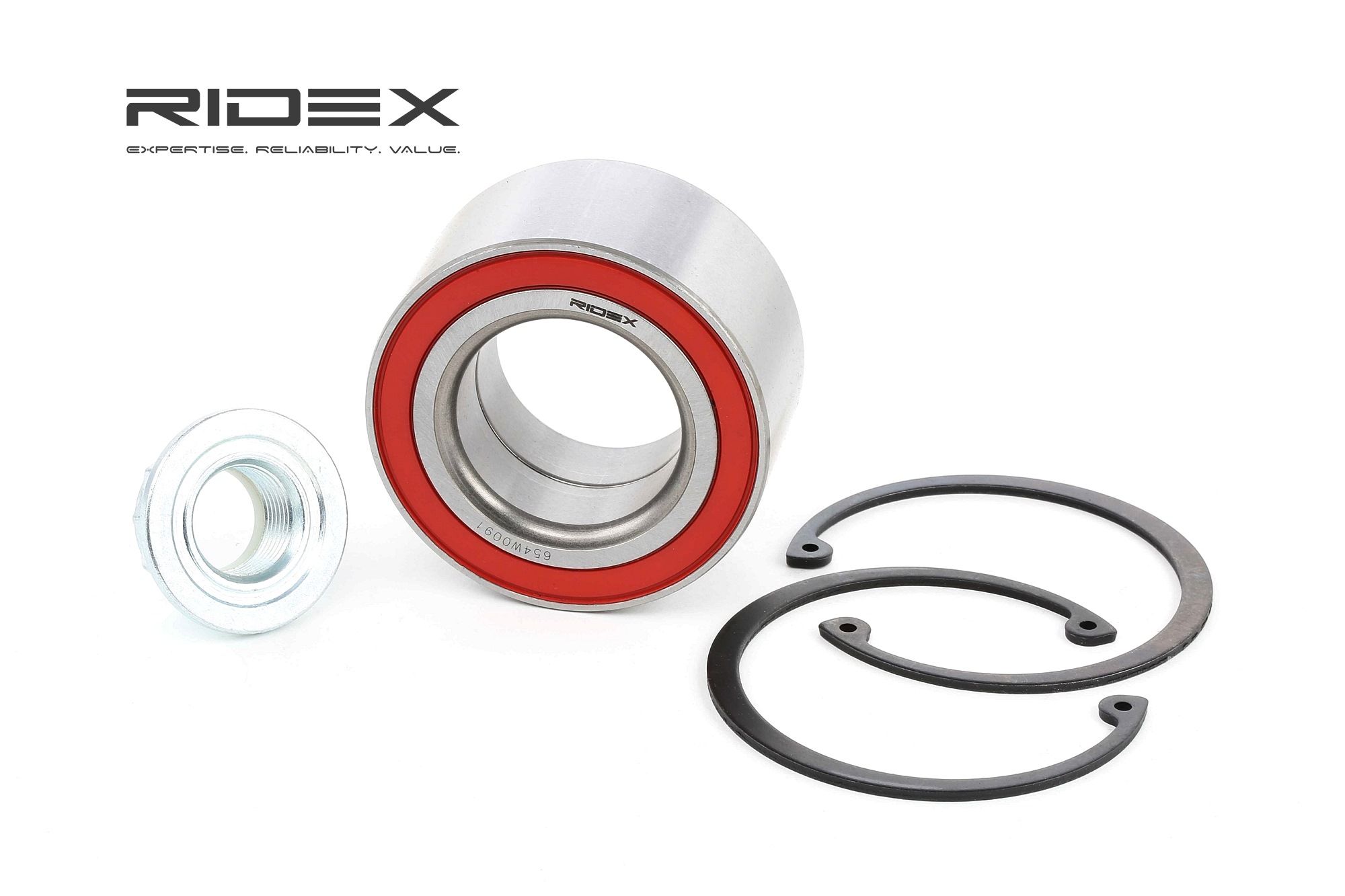 RIDEX Pyöränlaakerit VW,SEAT 654W0091 1H0498625,357498625A,1H0498625 Pyöränlaakerisarja 1H0498625S1,357498625A,1H0498625,357498625A,1H0498625