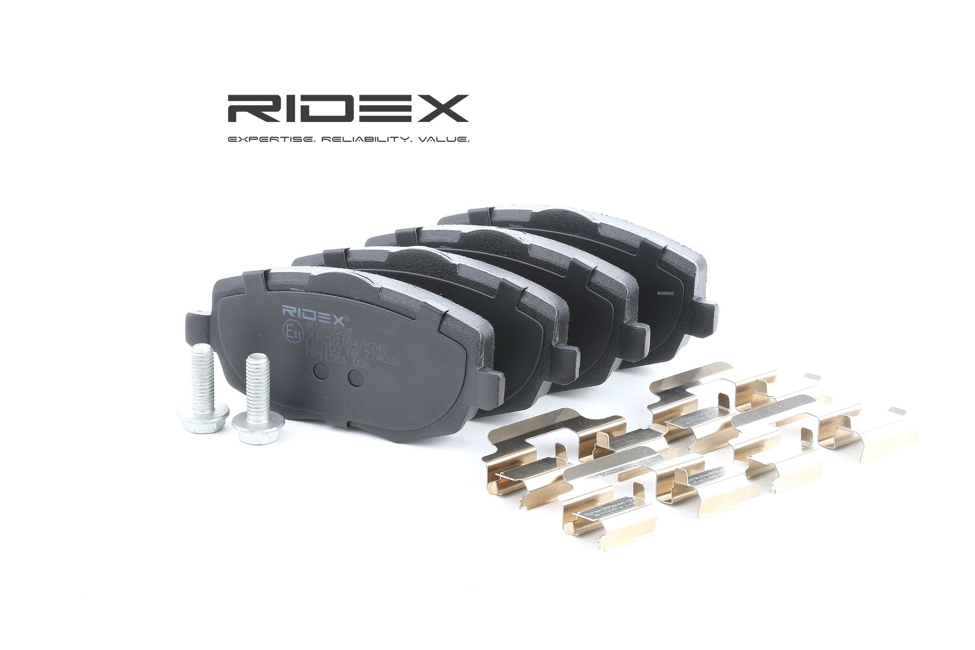 RIDEX Jarrupalat LANCIA 402B0537 71752991,71754804,71772536 Jarrupalasarja,Jarrupala, Levyjarru 77362359,77362360,77365789