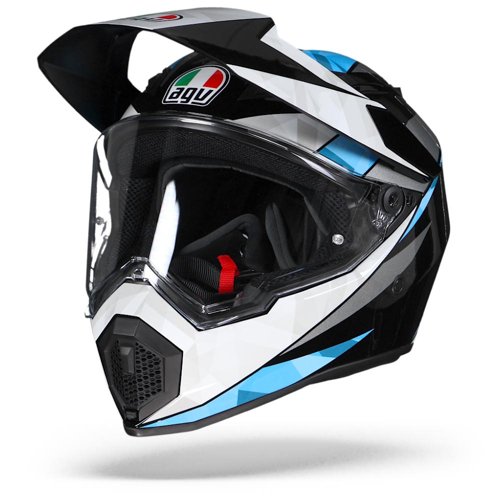 AGV AX9 North Black White Cyan S