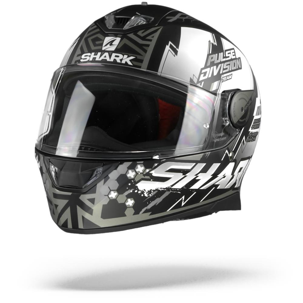 Shark Skwal 2 Noxxys Matt Black Anthracite Silver KAS L