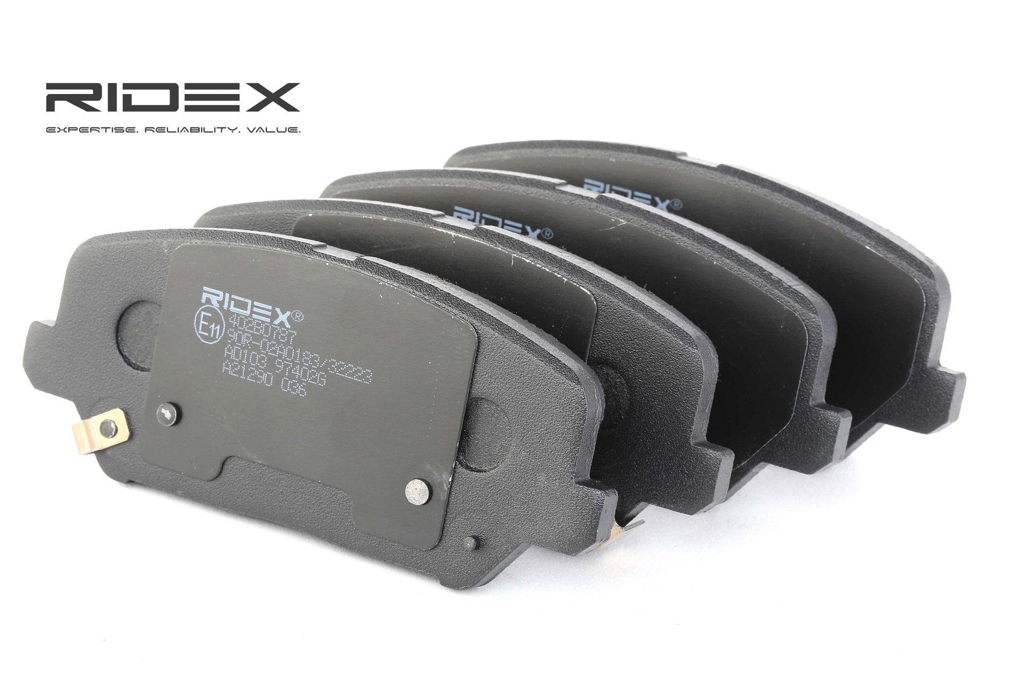 RIDEX Jarrupalat HYUNDAI,KIA 402B0787 581012MA00,581012VA20,581012VA25 Jarrupalasarja,Jarrupala, Levyjarru 581012VA70,58101A6A20,58101A6A70,58101A6A75