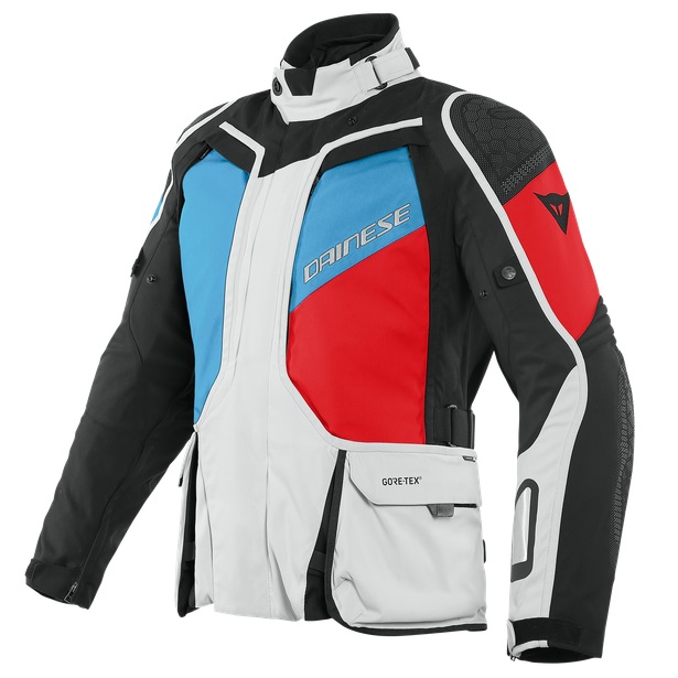 Dainese D-Explorer 2 Gore-Tex Glacier Gray Blue Lava Red Black 48