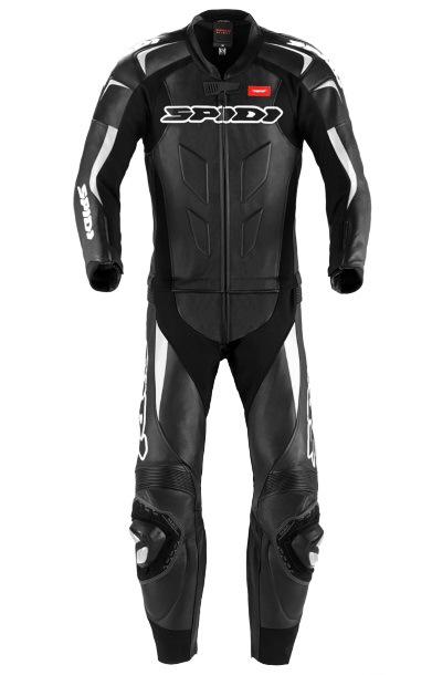 Spidi Supersport Touring Black White Two Piece 58