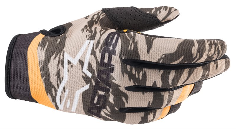 Alpinestars Radar Gloves Military Sand Camo Tangerine S