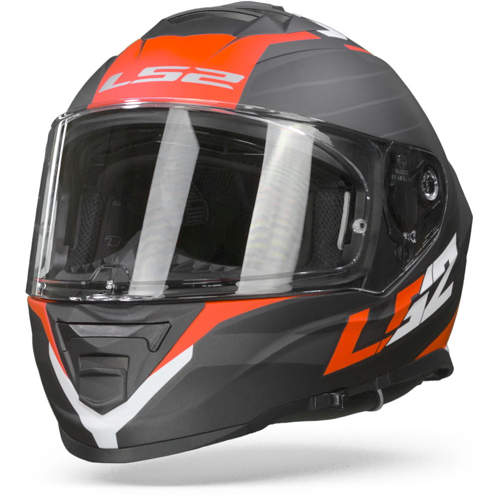 LS2 FF800 Storm Nerve Matt Black Red S
