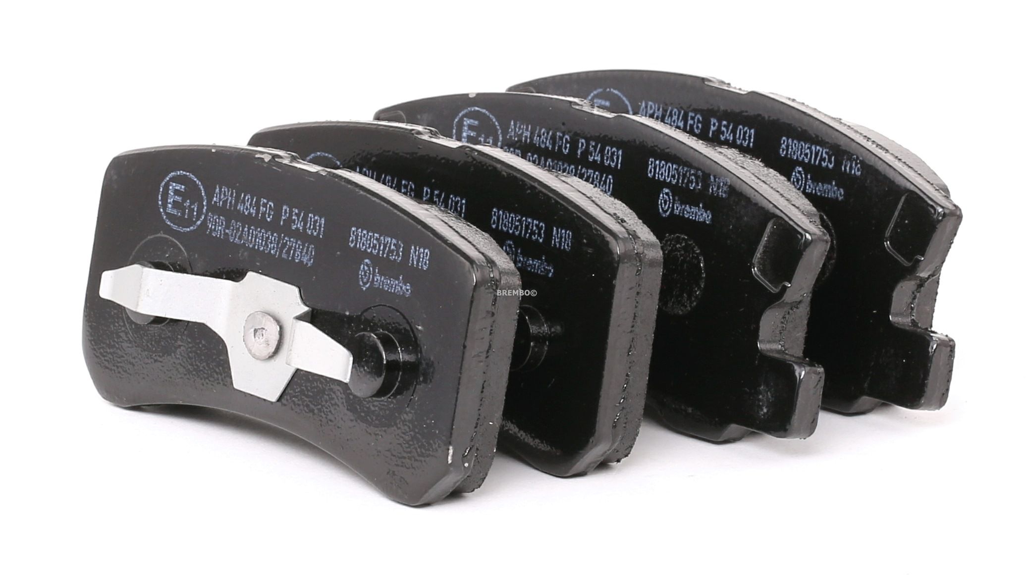 BREMBO Jarrupalat FIAT,PEUGEOT,HYUNDAI P 54 031 068020256AA,68020256AA,K68028671AA Jarrupalasarja,Jarrupala, Levyjarru V2011271AA,V2011271AB,425390