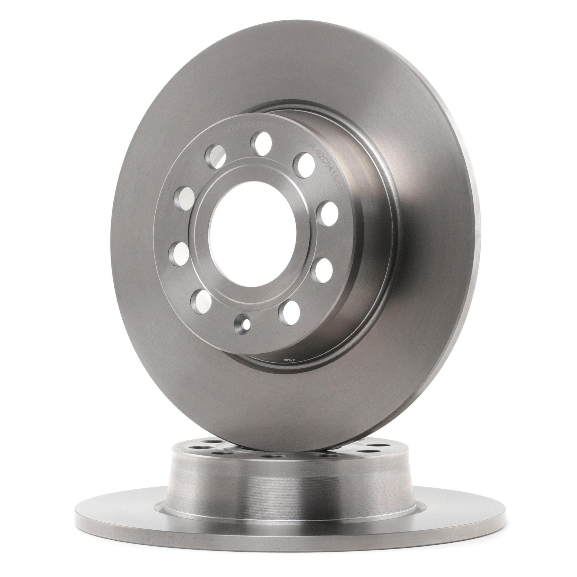RIDEX Jarrulevyt VW,AUDI,SKODA 82B0342 5N0615301,5QD615601A,6R0615601 Jarrulevy 1K0615601AA,5N0615301,5Q0615601D,5QD615601A,1K0615601AA,5N0615301