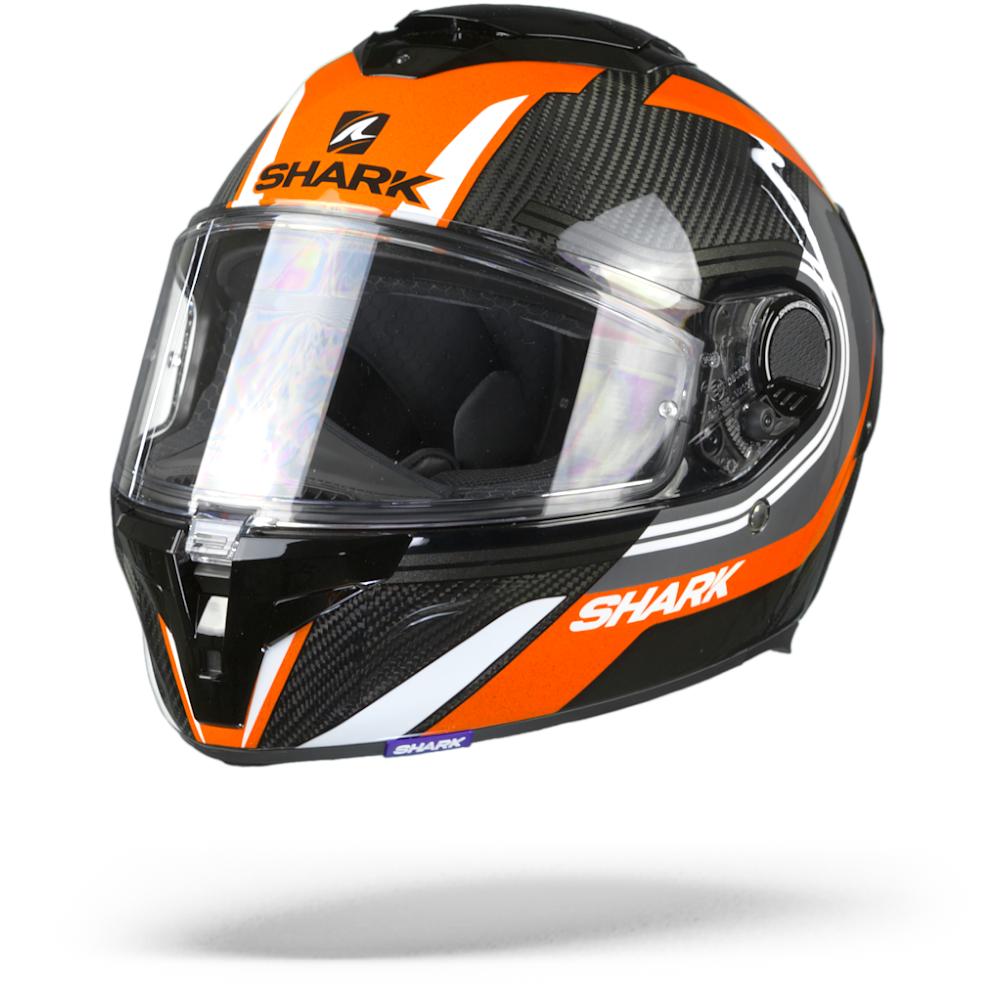 Shark Spartan GT Carbon Tracker DAW Carbon Anthracite White XL