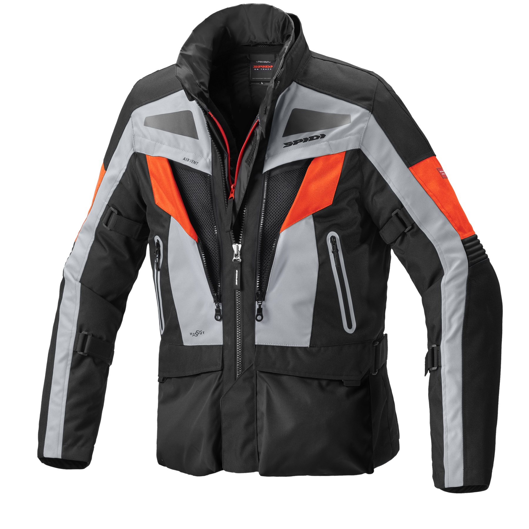 Spidi Voyager Evo H2Out Black Grey Fluo Red 2XL