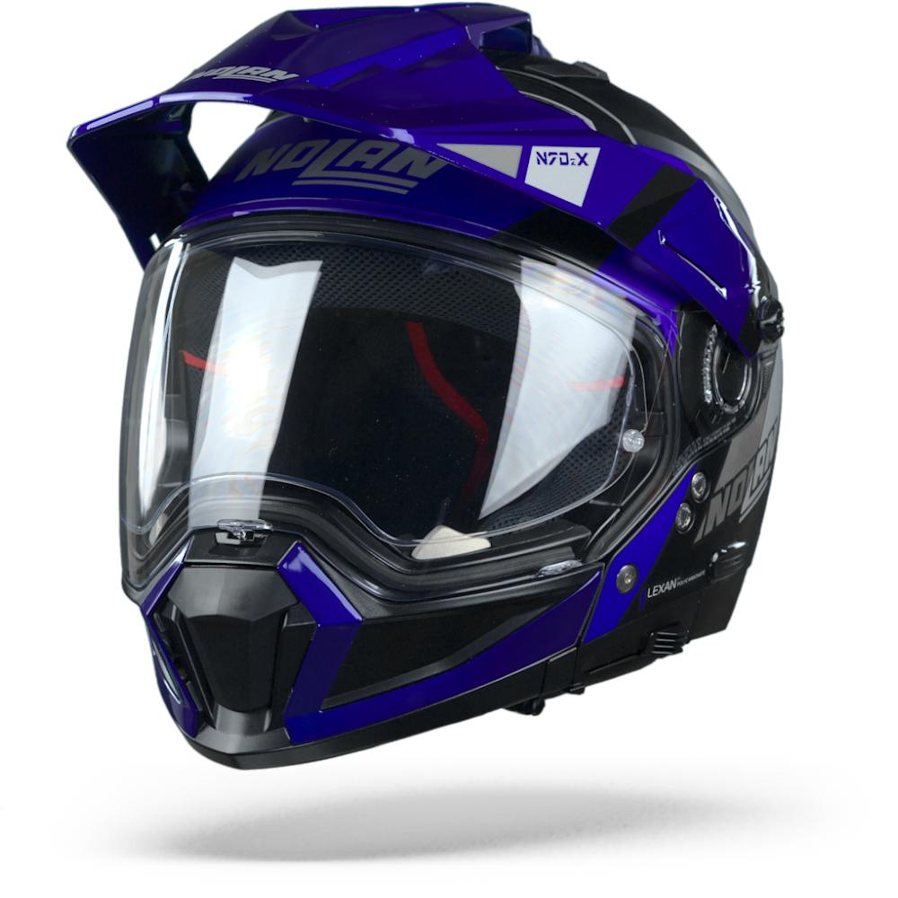 Nolan N70-2 X Decurio 32 Flat Black Blue Silver Anthracite 2XL