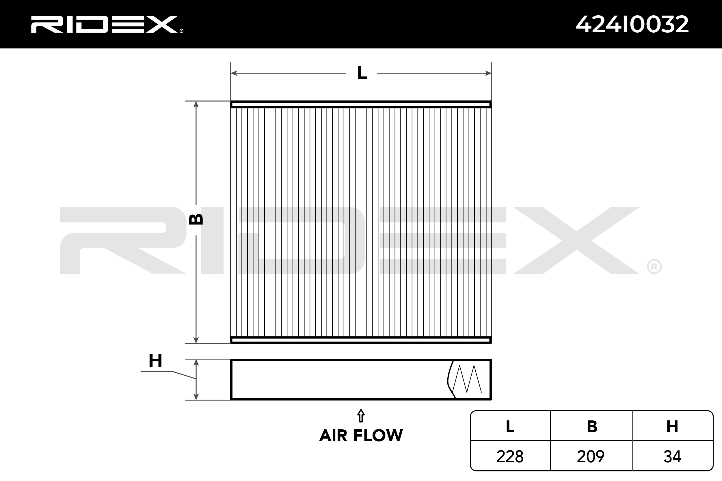 RIDEX Raitisilmasuodatin FORD,VOLVO 424I0032 1354953,1452346,1494691 Sisäilmansuodatin,Suodatin, Sisäilma 1713182,4M5J19G244AA,4M5J19G244AA3M,30676484