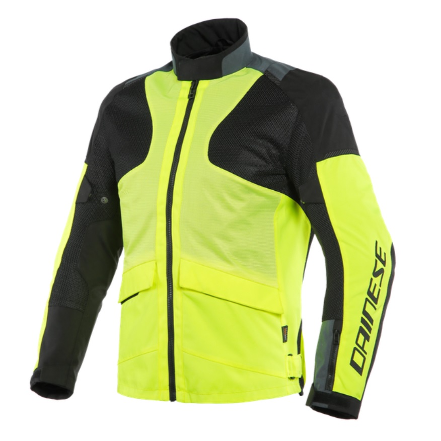 Dainese Air Tourer Tex Fluo Yellow Ebony Black 56