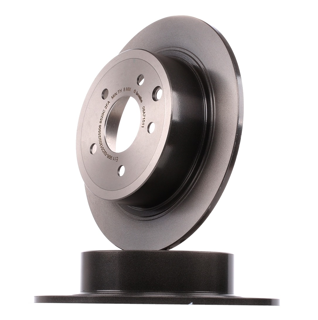 BREMBO Jarrulevyt NISSAN 08.A715.11 43206015VA,432069W000,432069Y000 Jarrulevy 43206JA00A,43206JA00B,43206JD00A,43206JD00B,D3206JD00AVA