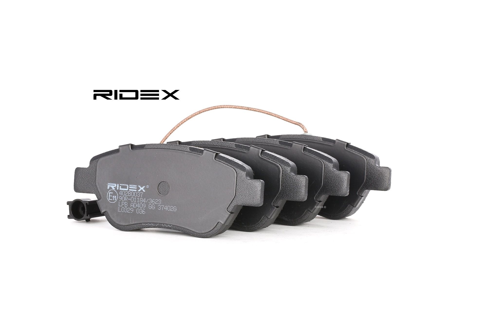 RIDEX Jarrupalat FIAT,PEUGEOT,CITROËN 402B0037 77364393,77366135,425496 Jarrupalasarja,Jarrupala, Levyjarru 71752983,71754647,71754802,71770058,425406