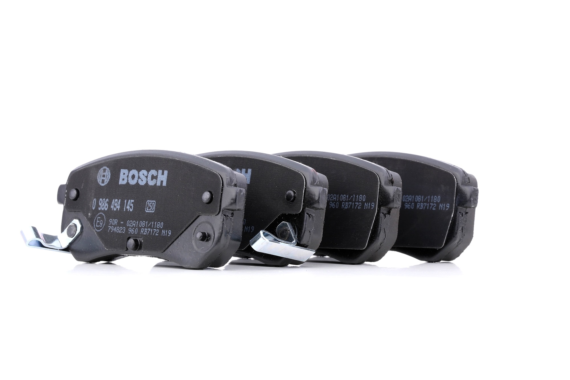 BOSCH Jarrupalat HYUNDAI,KIA 0 986 494 145 583020XA00,5830207A00,5830207A10 Jarrupalasarja,Jarrupala, Levyjarru