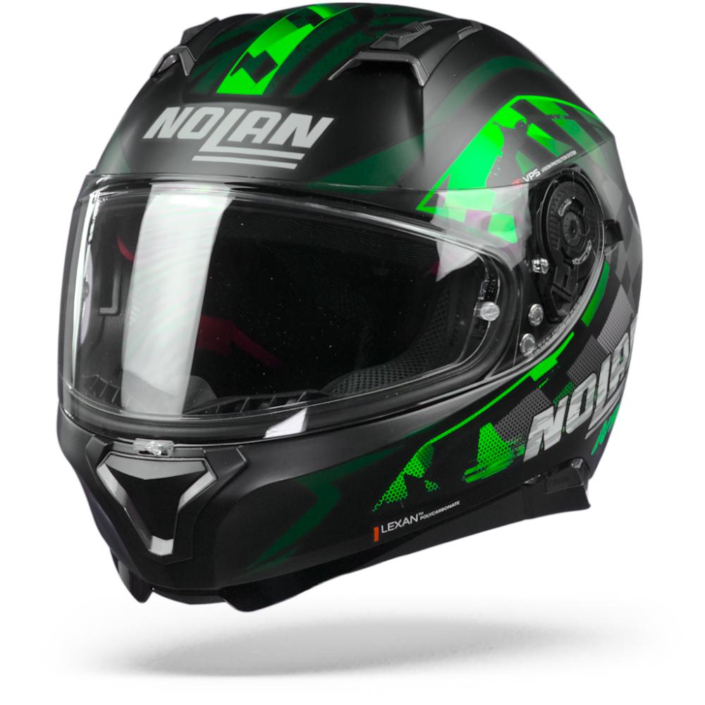 Nolan N87 Venator 92 Flat Black Green Antrhacite XL