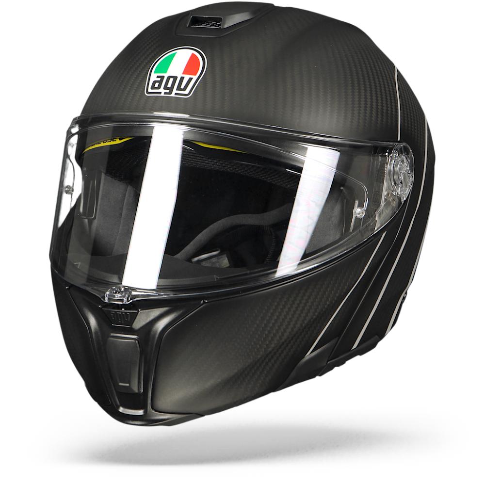 AGV Sportmodular Refractive Carbon Silver 2XL