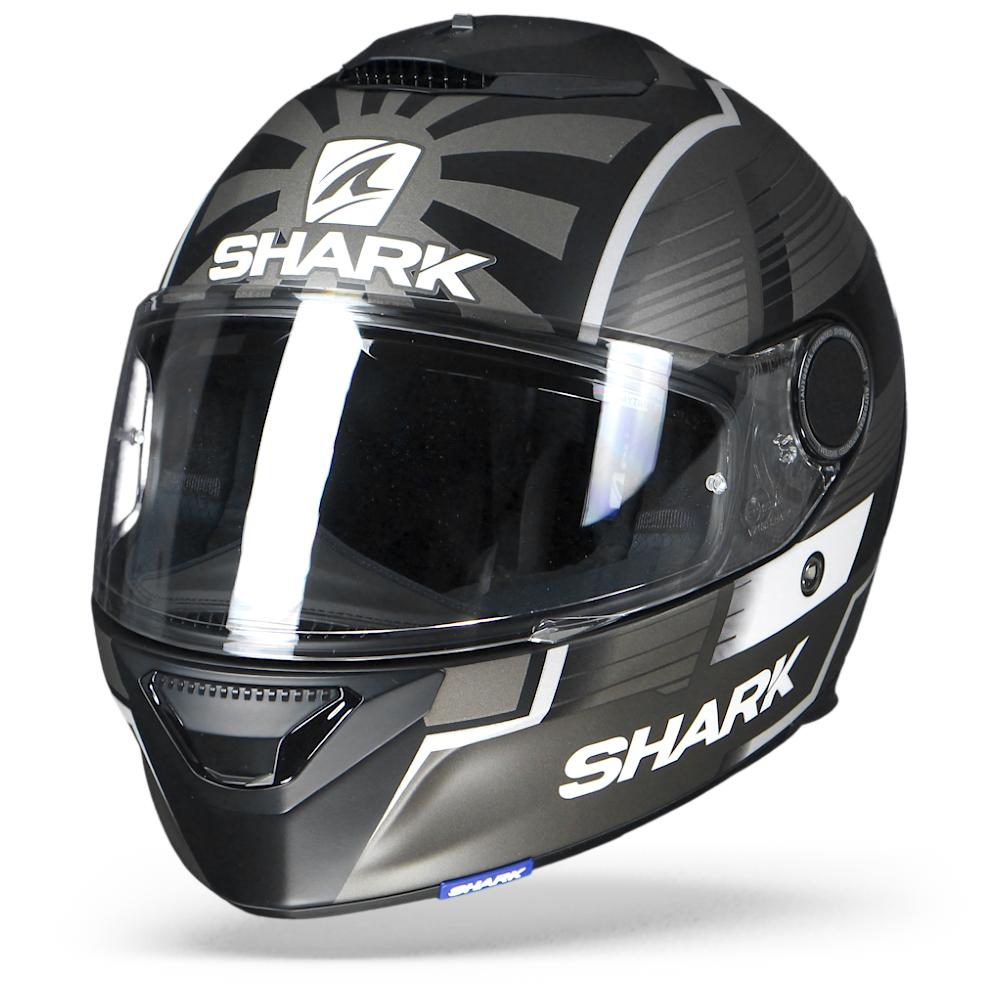 Shark Spartan 1.2 Zarco Malaysian GP KAS Matt Black Silver 2XL
