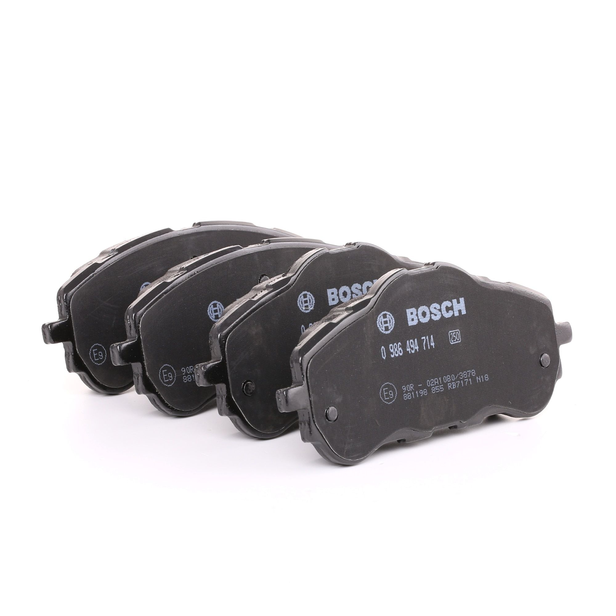 BOSCH Jarrupalat OPEL,PEUGEOT,CITROËN 0 986 494 714 1610428780,1612886480,1647860280 Jarrupalasarja,Jarrupala, Levyjarru 1610428780,1612886480