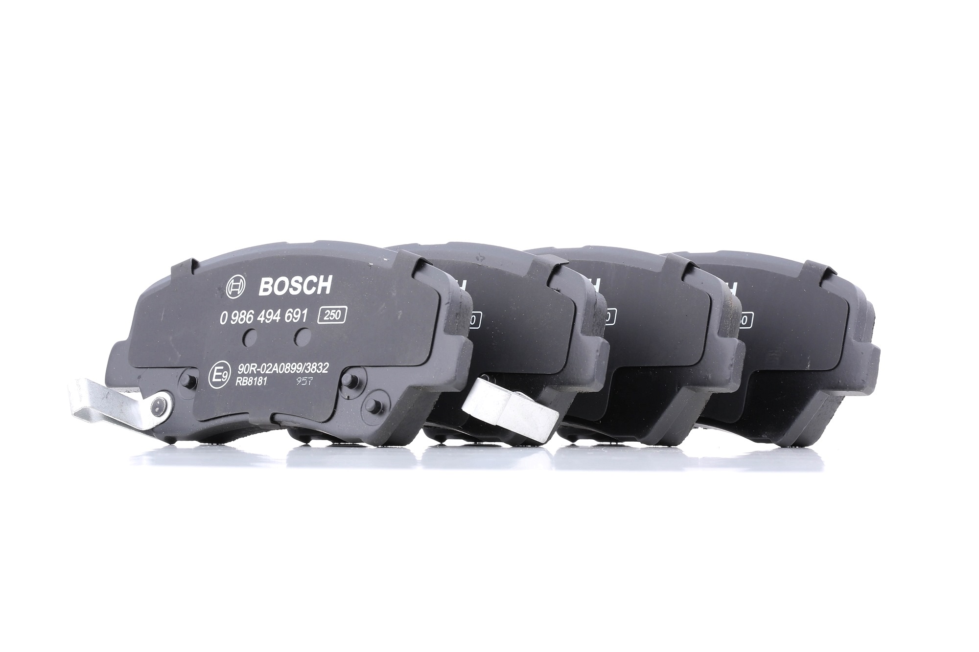 BOSCH Jarrupalat HYUNDAI,KIA 0 986 494 691 581013NA50,581013XA20,58101A6A02 Jarrupalasarja,Jarrupala, Levyjarru 58101A6A03,58101G2A10,581013NA50