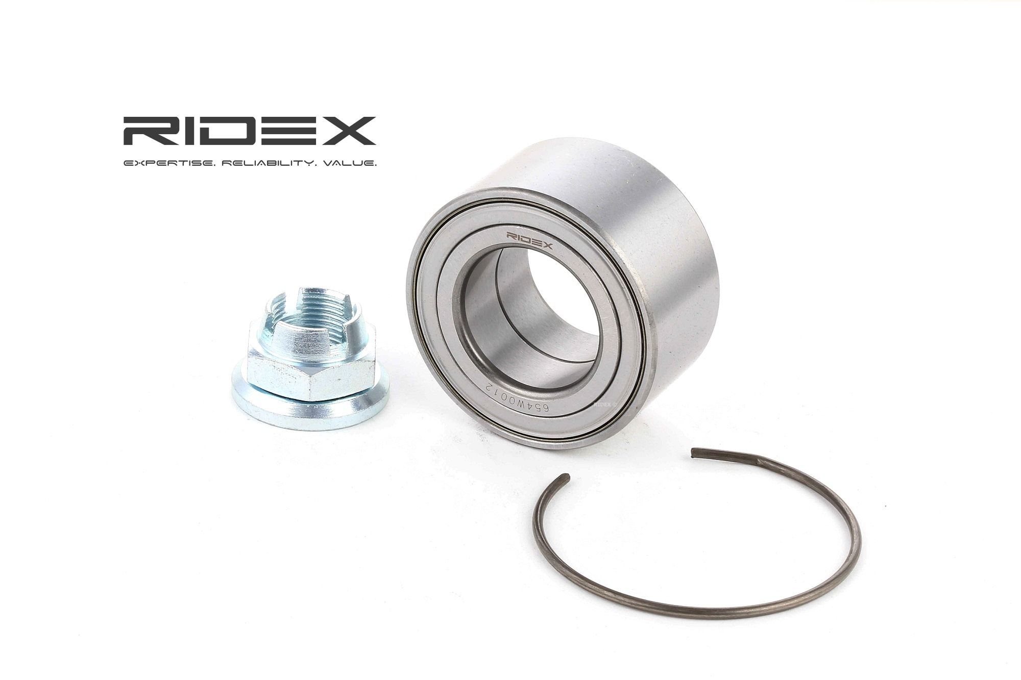 RIDEX Pyöränlaakerit RENAULT,DACIA 654W0012 6001543344,8660001871,7700841979 Pyöränlaakerisarja 7701205778,7701462469,7701465181,7703090283,7703090404