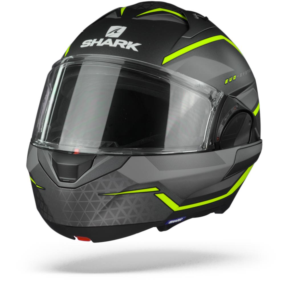 Shark Evo ES Yari AYS Matt Anthracite Yellow Silver M