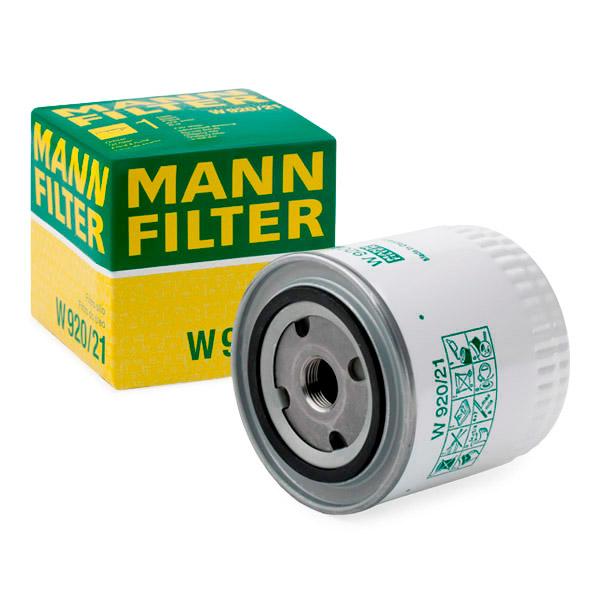 MANN-FILTER Öljynsuodatin OPEL,RENAULT,PEUGEOT W 920/21 05281090,2650396,5281040 X3549957,MLS000144A,4126435,4158728,4160703,4199523,4286050,4286052