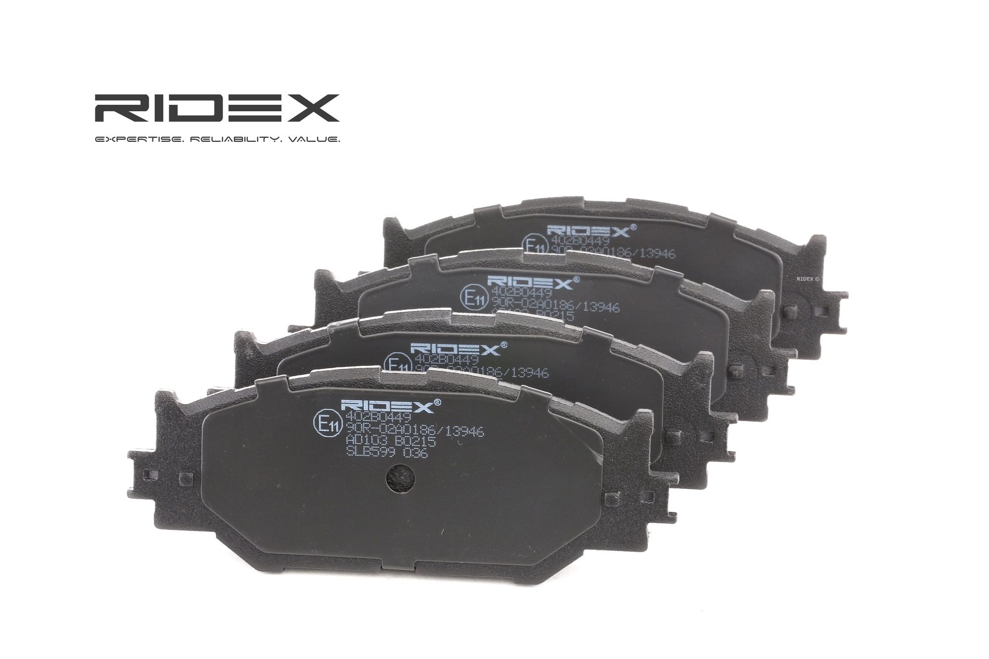 RIDEX Jarrupalat LEXUS 402B0449 0446553020,0446553040 Jarrupalasarja,Jarrupala, Levyjarru