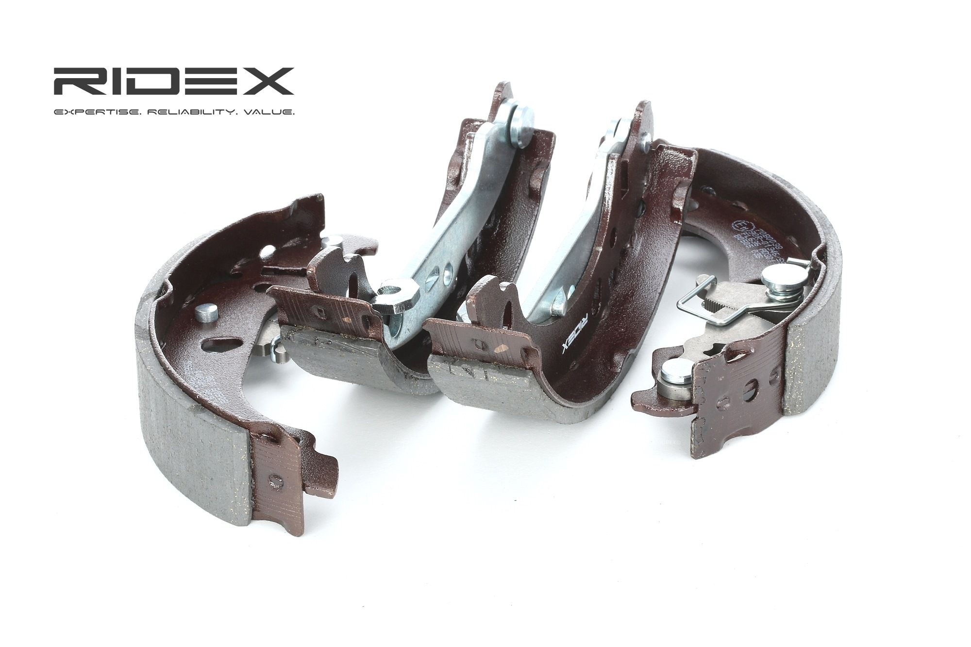 RIDEX Jarrukengät FORD 70B0038 1106632,1123789,1135082 Jarrukenkäsarja 1355479,1433865,1473062,4S512200BA,4S512200BB,YS512200AA,YS512200AB,YS5J2200AA