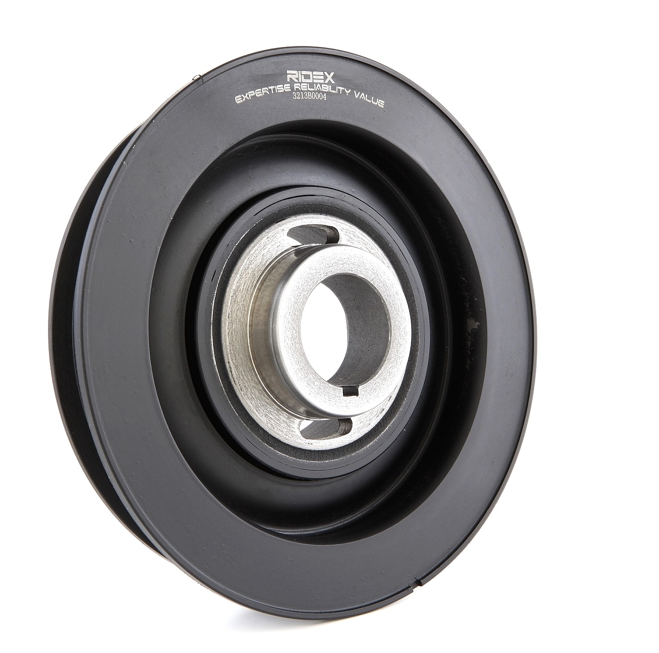 RIDEX Kampiakselin Hihnapyörä OPEL,CHEVROLET,SAAB 3213B0004 0614411,55351711,5614415 Hihnapyörä, Kampiakseli 5614437,614411,614444,90528648,9128177