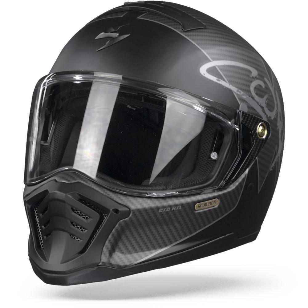 Scorpion EXO-HX1 Taktic Matt Black Silver S