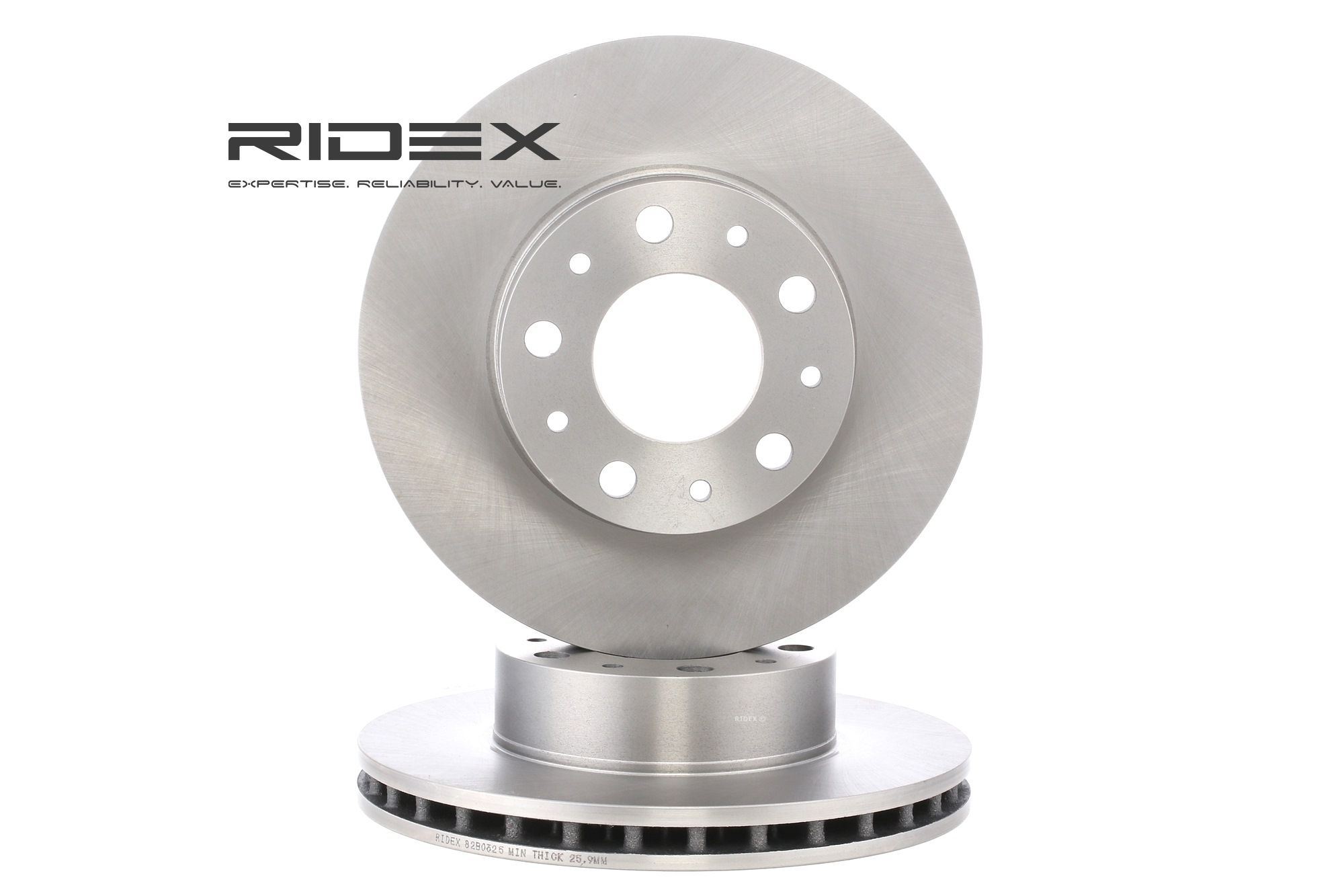 RIDEX Jarrulevyt FIAT,PEUGEOT,CITROËN 82B0325 1607872180,1612435180,1612435280 Jarrulevy 424928,424929,424998,4249K2,51705449,51705749,51740246,424928