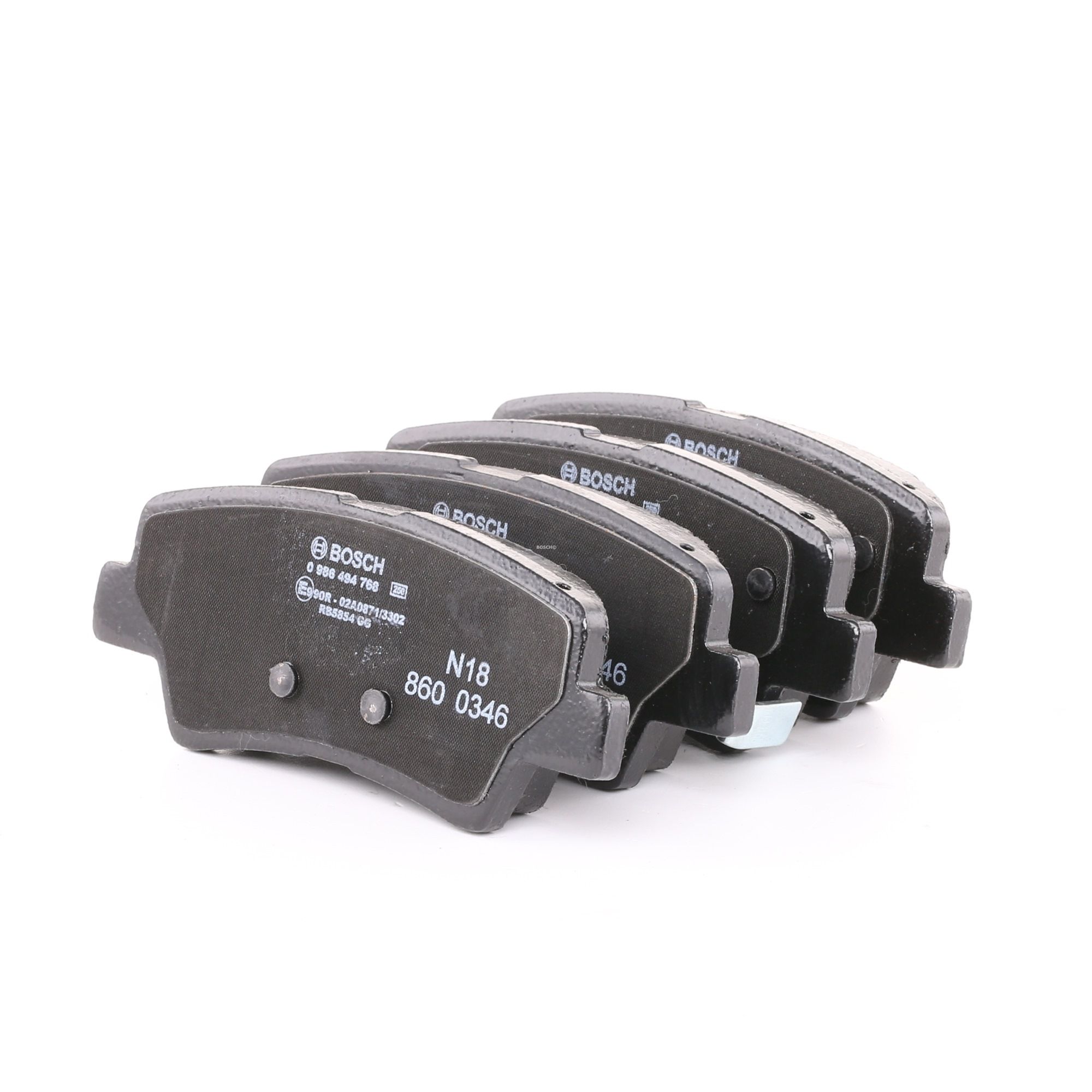 BOSCH Jarrupalat HYUNDAI,KIA,SSANGYONG 0 986 494 768 583022VA30,58302A6A31,58302K4A10 Jarrupalasarja,Jarrupala, Levyjarru 583022VA30,58302A4B10