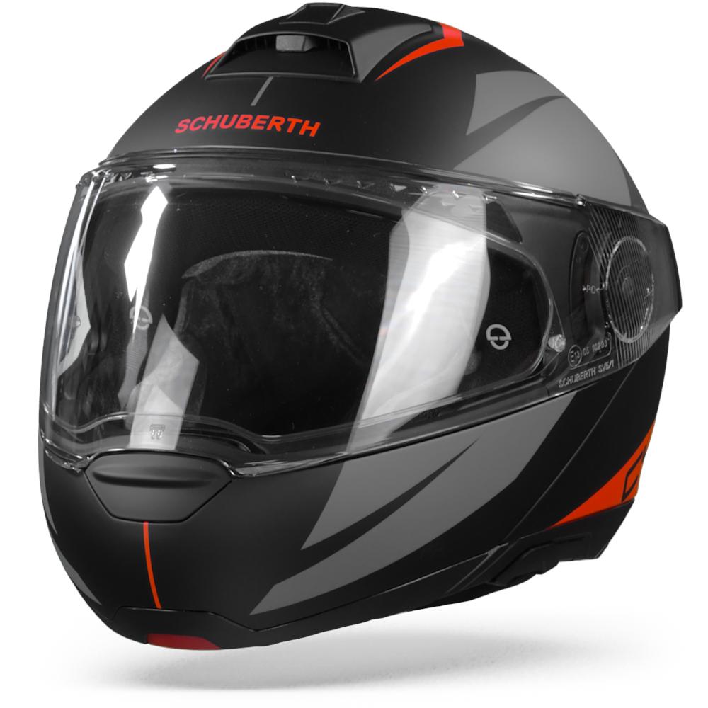Schuberth C4 Pro Merak Black Red Modular Helmet M