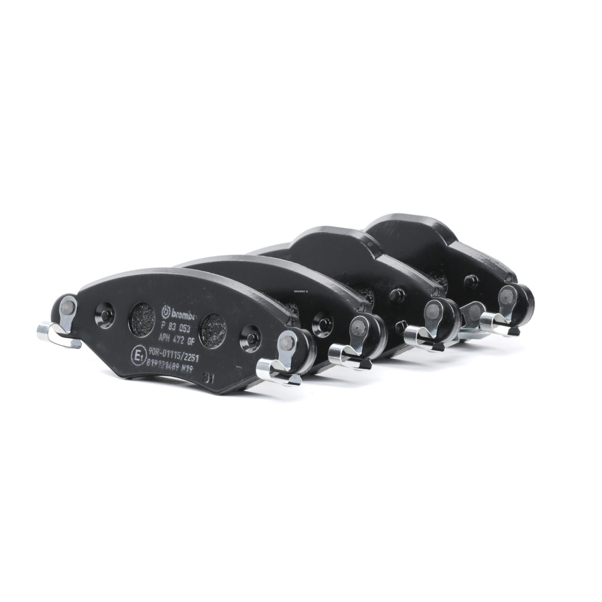 BREMBO Jarrupalat TOYOTA P 83 053 044650D010,044650D040,04465YZZCR Jarrupalasarja,Jarrupala, Levyjarru 04465YZZEM