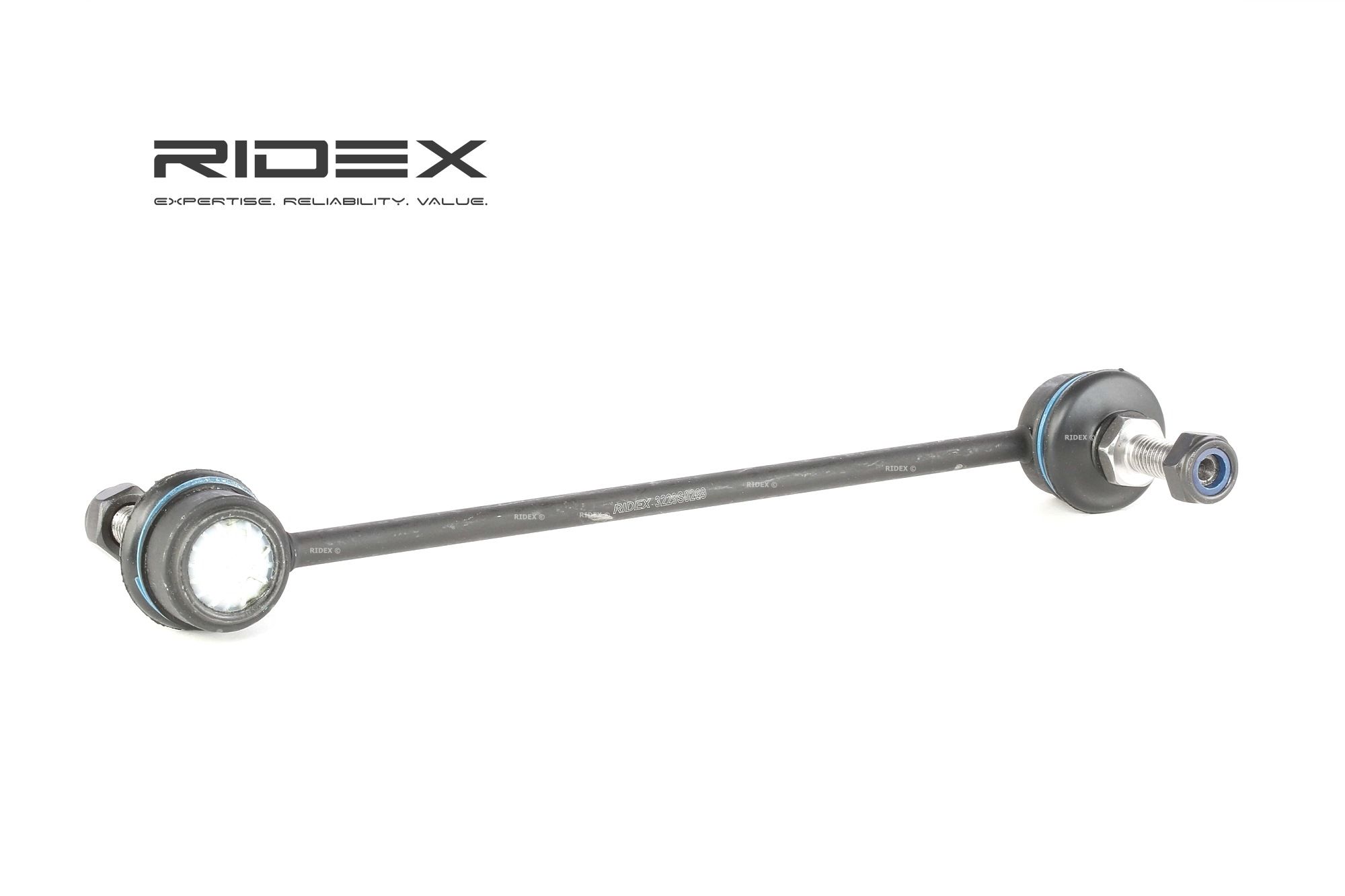 RIDEX Koiranluu FORD 3229S0269 1106269,5106995,6710541 Kallistuksenvakaajan Yhdystanko,Tanko, Kallistuksenvaimennin 6960036,93BB3B438CA,YS713B438AA