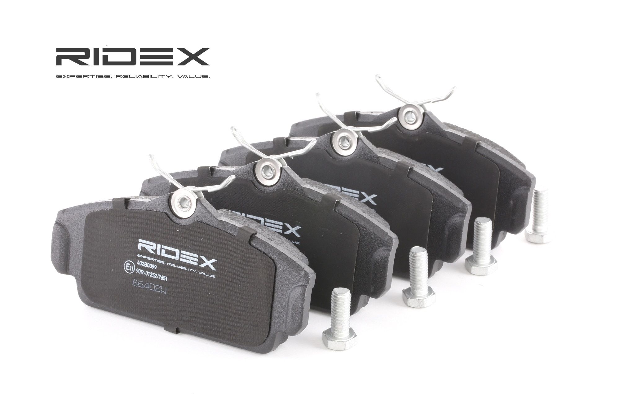 RIDEX Jarrupalat NISSAN 402B0099 410602F028,410602F525,410602F526 Jarrupalasarja,Jarrupala, Levyjarru 410602F527,410602F528,410605M325,410605M326