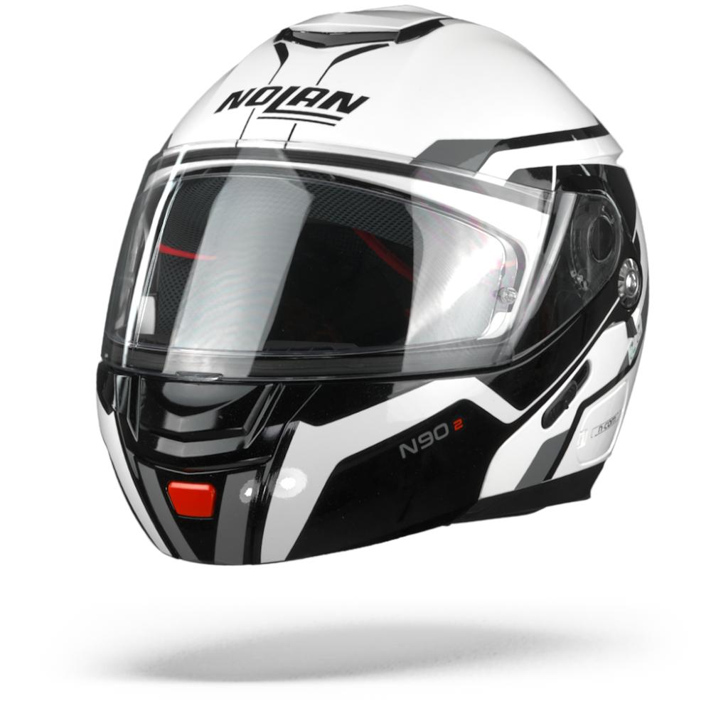 Nolan N90-2 Meridianus 31 Metal White Black S